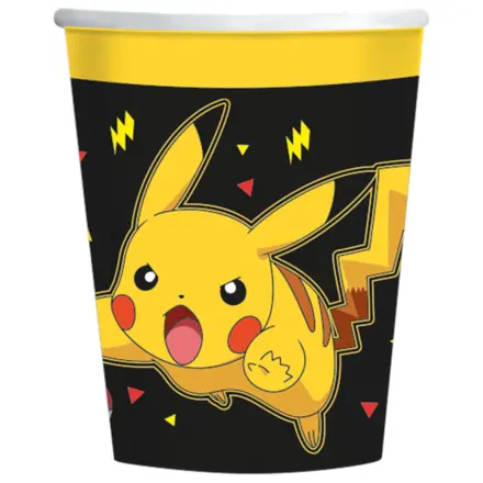 Pokémon Yellow Thunder Papirnate čaše 8 komada 237 ml fotografija proizvoda