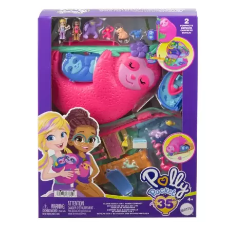 Polly Pocket Family of Sloths 2 u 1 kovčeg set za igru fotografija proizvoda