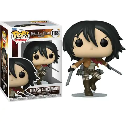 Attack on Titan POP! Animation Vinyl Figura Mikasa Ackerman s Mačevima 9 cm termékfotója