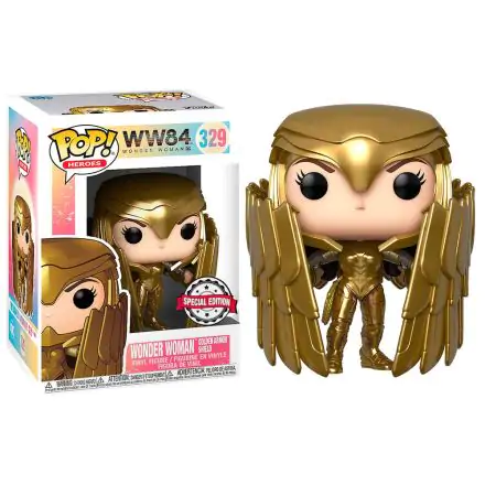 POP figura DC Comics Wonder Woman 84 - Wonder Woman Gold Shield Metallic Exclusive termékfotója