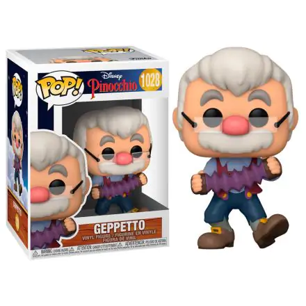 Pinocchio 80th Anniversary POP! Disney Vinyl Figura Geppetto S Harmonikom 9 cm termékfotója