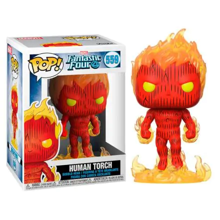 Fantastic Four POP! Marvel vinilna figura Human Torch 9 cm fotografija proizvoda