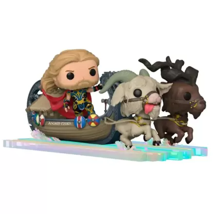 Thor: Love & Thunder POP! Rides Super Deluxe Vinilna Figura Thor & Goat Boat 13 cm termékfotója