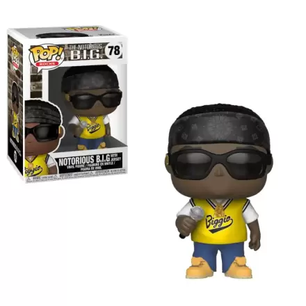 Notorious B.I.G. POP! Rocks Vinyl Figura Notorious B.I.G. (Jersey) 9 cm termékfotója