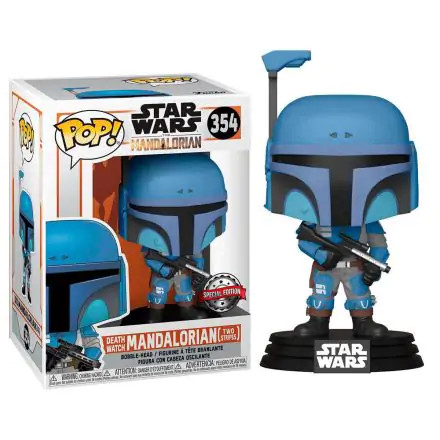 Star Wars The Mandalorian POP! TV Vinyl figura Death Watch Mandalorian (Two Stripes) 9 cm termékfotója