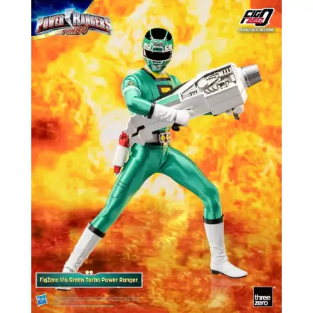 Power Rangers Turbo FigZero akcijska figura 1/6 Zeleni Turbo Power Ranger 30 cm termékfotója