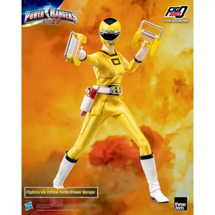 Power Rangers Turbo FigZero akcijska figura 1/6 Yellow Turbo Power Ranger 30 cm termékfotója