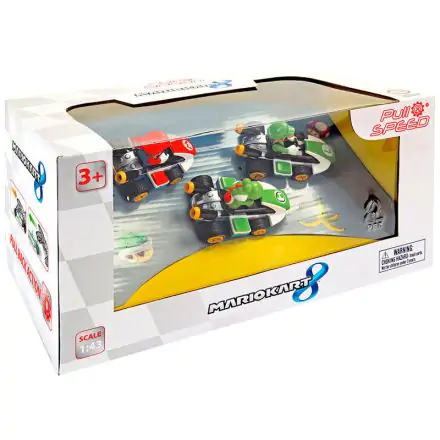 Pull Speed Mario Kart 8 Mario Luigi Yoshi set 3 automobila termékfotója