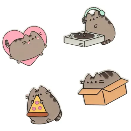 Pusheen set od 4 bedža fotografija proizvoda