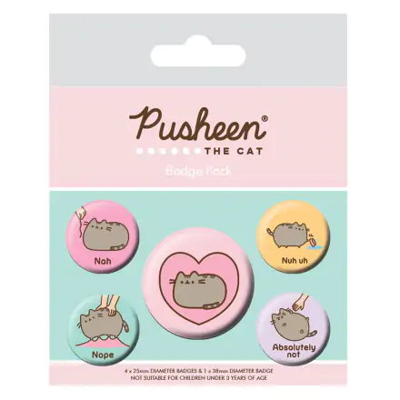 Pusheen Pin-Back Gumbi 5-Pack Pusheen Nah termékfotója