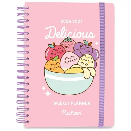 Pusheen School Diary tjedni planer 2026/2027 Fruits A5 fotografija proizvoda