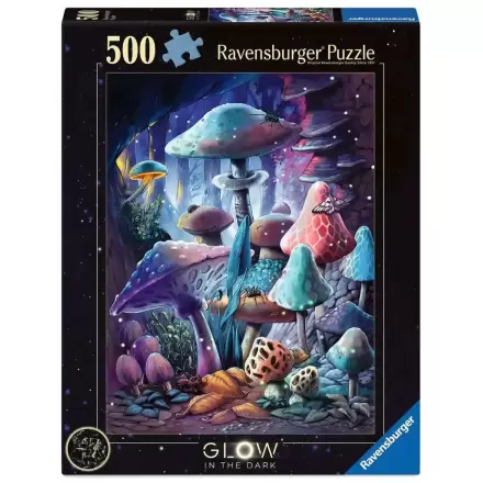 Ravensburger slagalica koja svijetli u mraku Moonlight Mushrooms (500 komada) fotografija proizvoda