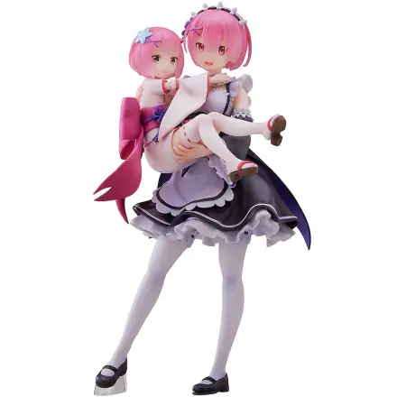 Re:Zero Starting Life in Another World PVC Kip 1/7 Ram & Childhood Ram 23 cm termékfotója