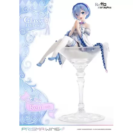 Re:Zero - Starting Life in Another World Prisma Wing PVC kip 1/7 Rem Glass Edition 23 cm termékfotója