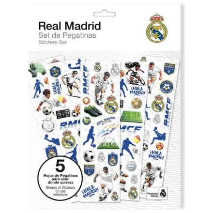 Real Madrid Emblem Set Naljepnica 5 Listova fotografija proizvoda