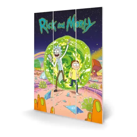 Rick and Morty drvena zidna dekoracija Portal 20 x 30 cm fotografija proizvoda
