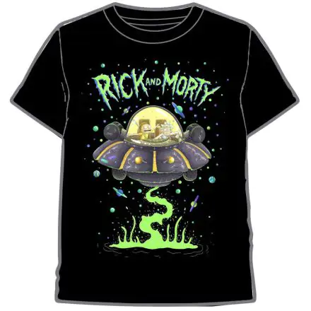 Rick and Morty Spaceship Odrasla majica fotografija proizvoda