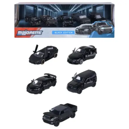 RIDE COOL Black Edition Pakiranje od 5 minijaturnih automobila 1:64 fotografija proizvoda