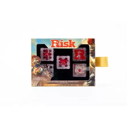 Risk Set kockica Žeton Napad & Obrana fotografija proizvoda