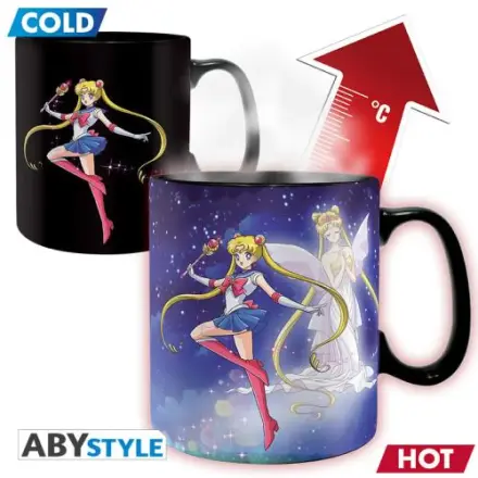 SAILOR MOON - Sailor & Chibi - Šalica koja mijenja boju 460ml fotografija proizvoda