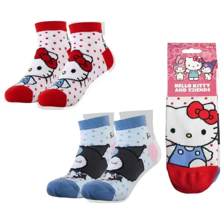 Sanrio Čarape 2 komada Hello Kitty Kratke 36-43 fotografija proizvoda