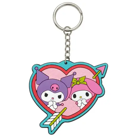 Sanrio gumeni privjesak za ključeve Kuromi & My Melody 6 cm fotografija proizvoda