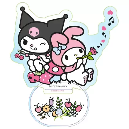 Sanrio Acrylic Stalak Kuromi & My Melody Holographic 6 cm fotografija proizvoda