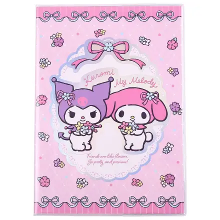 Sanrio bilježnica Kuromi & My Melody Pastel Flower Holographic Checkered fotografija proizvoda