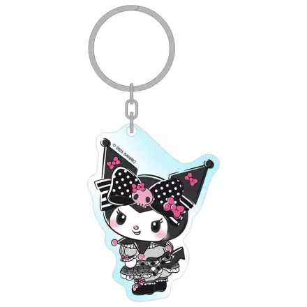 Sanrio Pink Black Party Series Akrilni privjesak za ključeve Kuromi 7 cm fotografija proizvoda