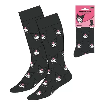 Sanrio Čarape Kuromi Face 36-43 fotografija proizvoda