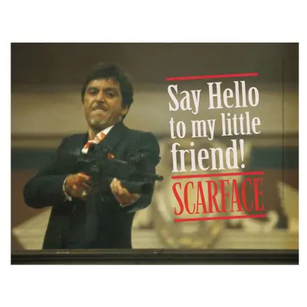 Scarface Say Hello stakleni poster fotografija proizvoda