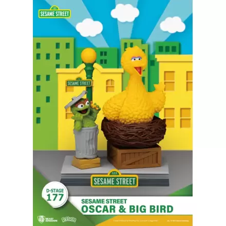 Sesame Street D-Stage PVC statua Oscar & Big Bird 12 cm fotografija proizvoda