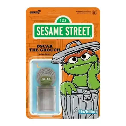 Sesame Street ReAction akcijska figura Wave 02 Oscar the Grouch 10 cm termékfotója