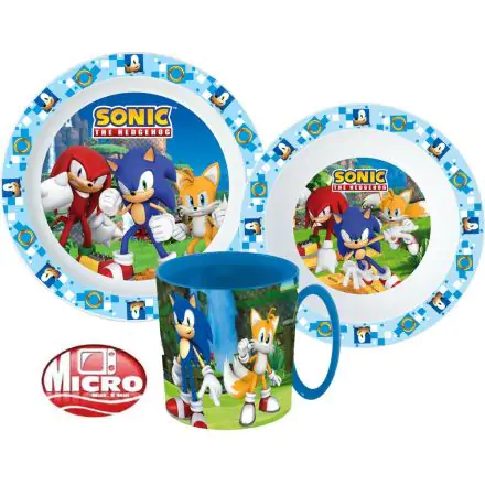 Sonic the Hedgehog set posuđa za jelo, mikroplastični set fotografija proizvoda