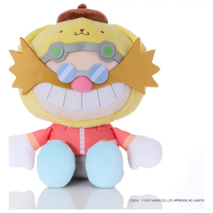 Sonic & Friends X Sanrio Dr. Eggman X Pompompurin plišana igračka 24cm fotografija proizvoda