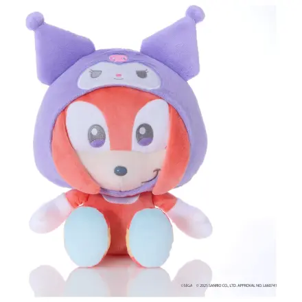 SONIC & FRIENDS X SANRIO Knuckles X Kuromi plišana igračka 24cm fotografija proizvoda