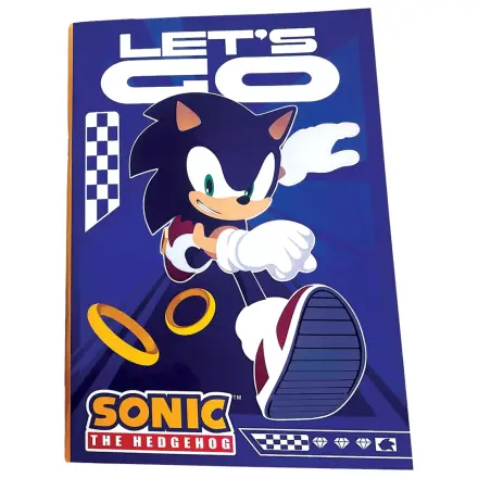 Sonic Let's Go B/5 bilježnica s crtama, 40 stranica fotografija proizvoda