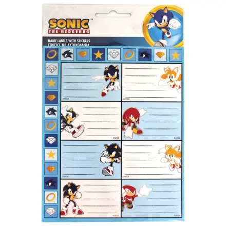 Sonic Rings set od 16 naljepnica za naljepnice za bilježnice fotografija proizvoda