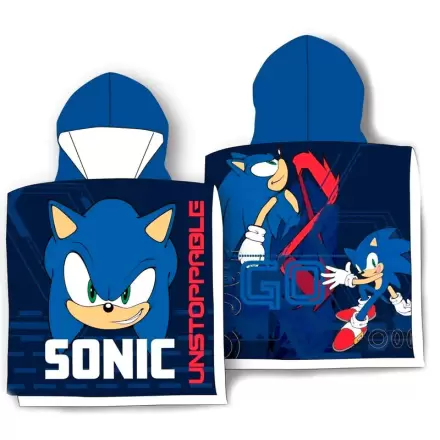 Sonic The Hedgehog pamučni pončo ručnik termékfotója