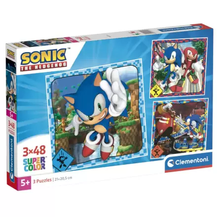 Sonic the Hedgehog puzzle 3x48 dijelova termékfotója