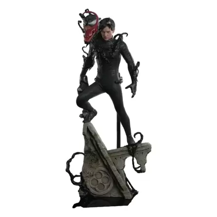 Spider-Man 3 Movie Masterpiece akcijska figura 1/6 Spider-Man (Black Suit) (Deluxe verzija) 30 cm termékfotója