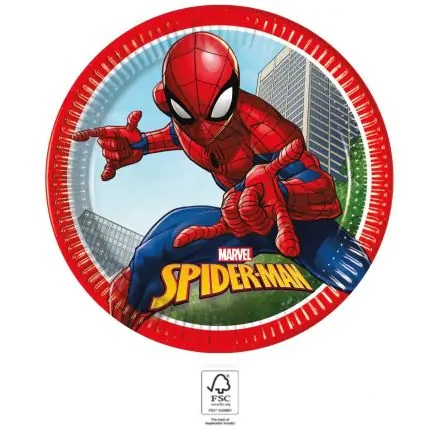 Spiderman Crime Fighter papirnati tanjuri 8 komada 23 cm FSC fotografija proizvoda