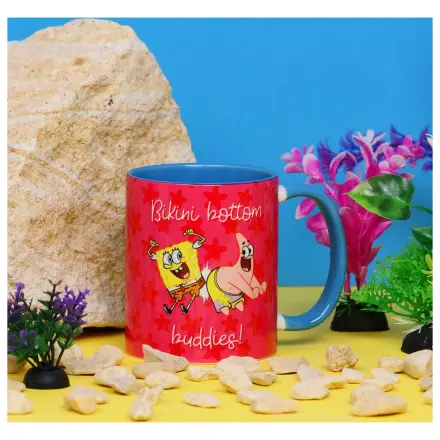 SpongeBob Bikini Bottom Buddies šalica u boji iznutra 325 ml fotografija proizvoda