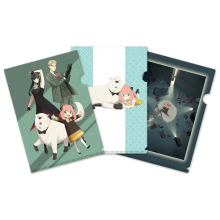 Spy x Family set prozirnih mapa (clearfile) od 3 komada Sezona 3 fotografija proizvoda