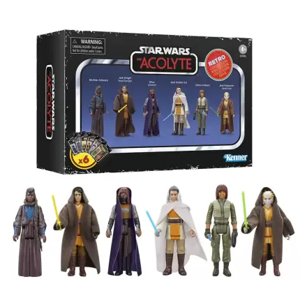 Star Wars: Acolyte Retro Collection figura za akciju, pakiranje od 6 komada, 10 cm fotografija proizvoda