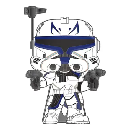 Star Wars Clone Wars Loungefly POP! Emajlirani Pin Kapetan Rex (Sjaji u mraku) 10 cm termékfotója