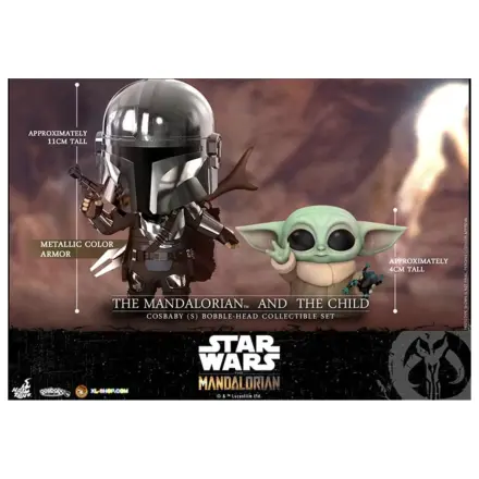 Star Wars Cosbaby Wave 5 Mandalorian & The Child set fotografija proizvoda