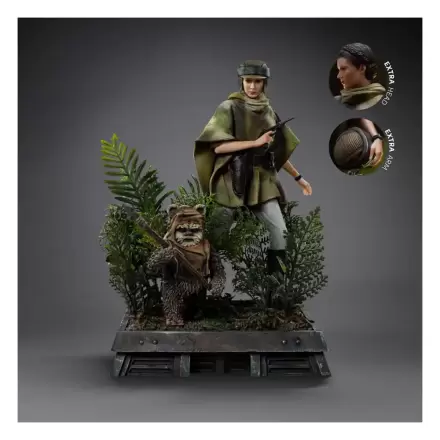 Star Wars Episode VI Art Scale kip 1/10 Leia i Wicket 21 cm fotografija proizvoda