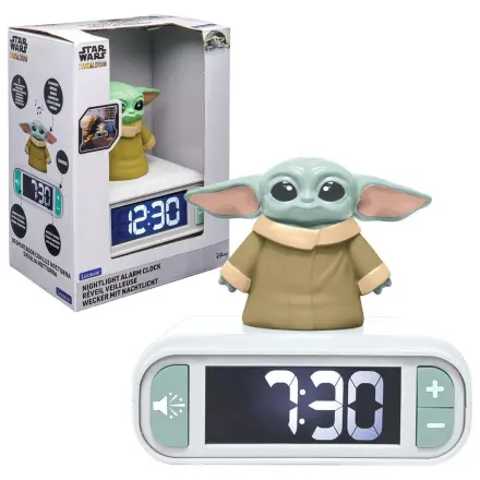 Star Wars Grogu 3D noćno svjetlo digitalna budilica fotografija proizvoda