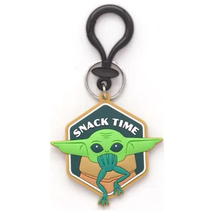 Star Wars Soft Touch PVC Kvačica za torbu Grogu Snack Time fotografija proizvoda